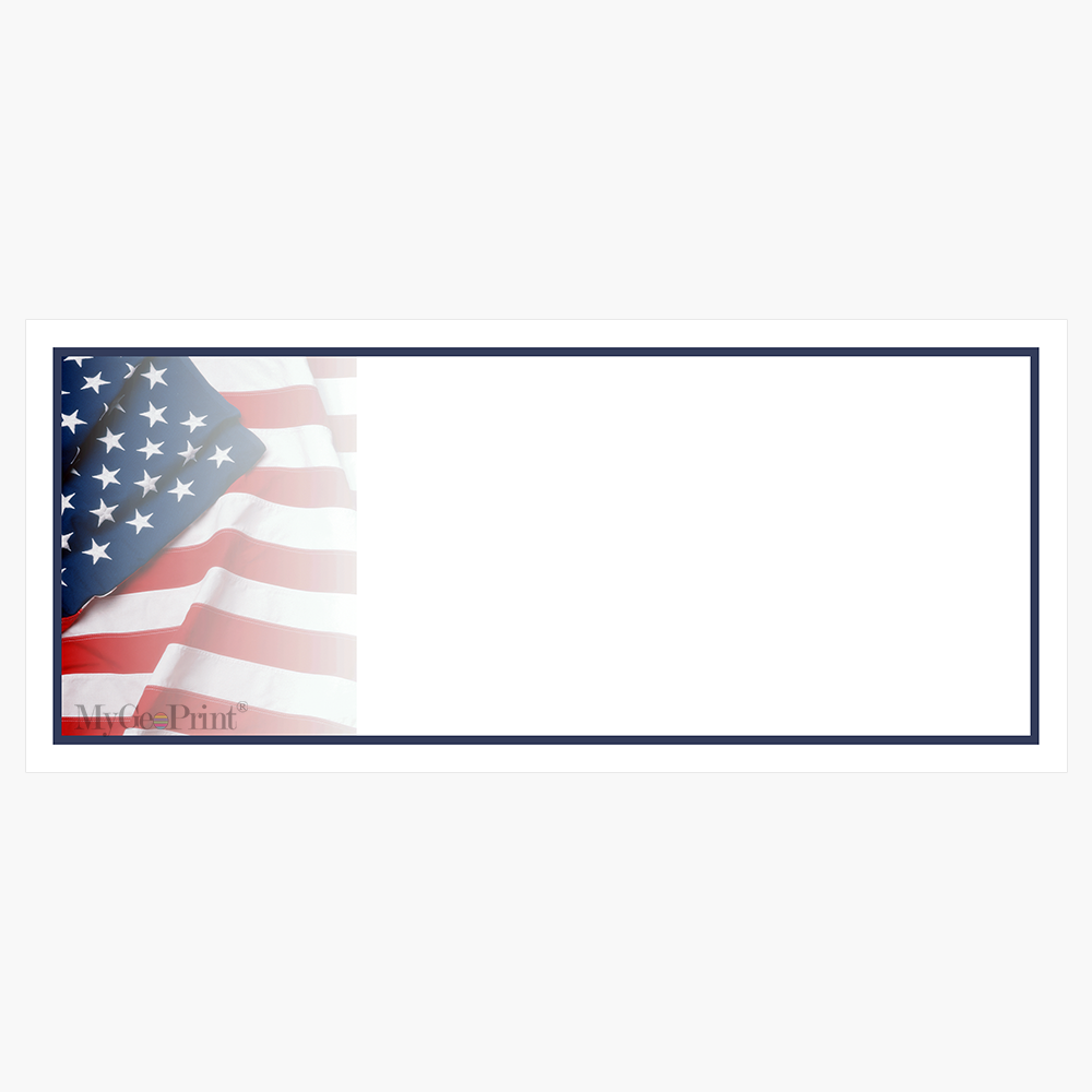 US Flag Envelopes MyGeoPrint MGP0001140 ENV No 10 4 12x9 5