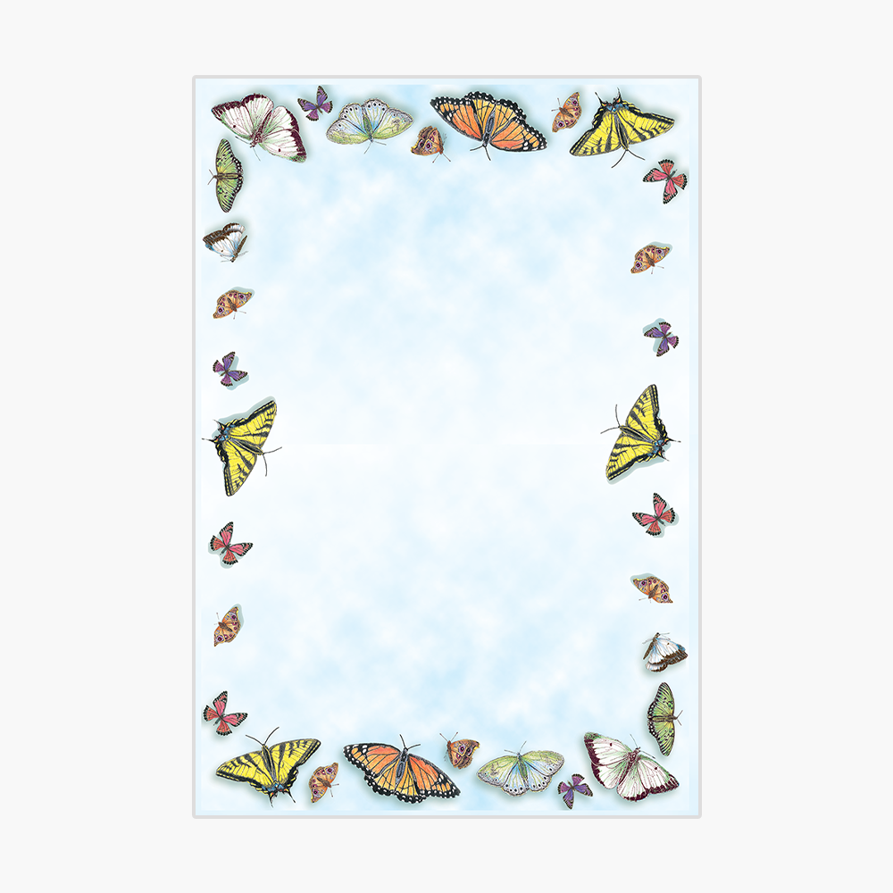 Butterflies Full Color Poster Board Geographics 44352 PB 13x19 1