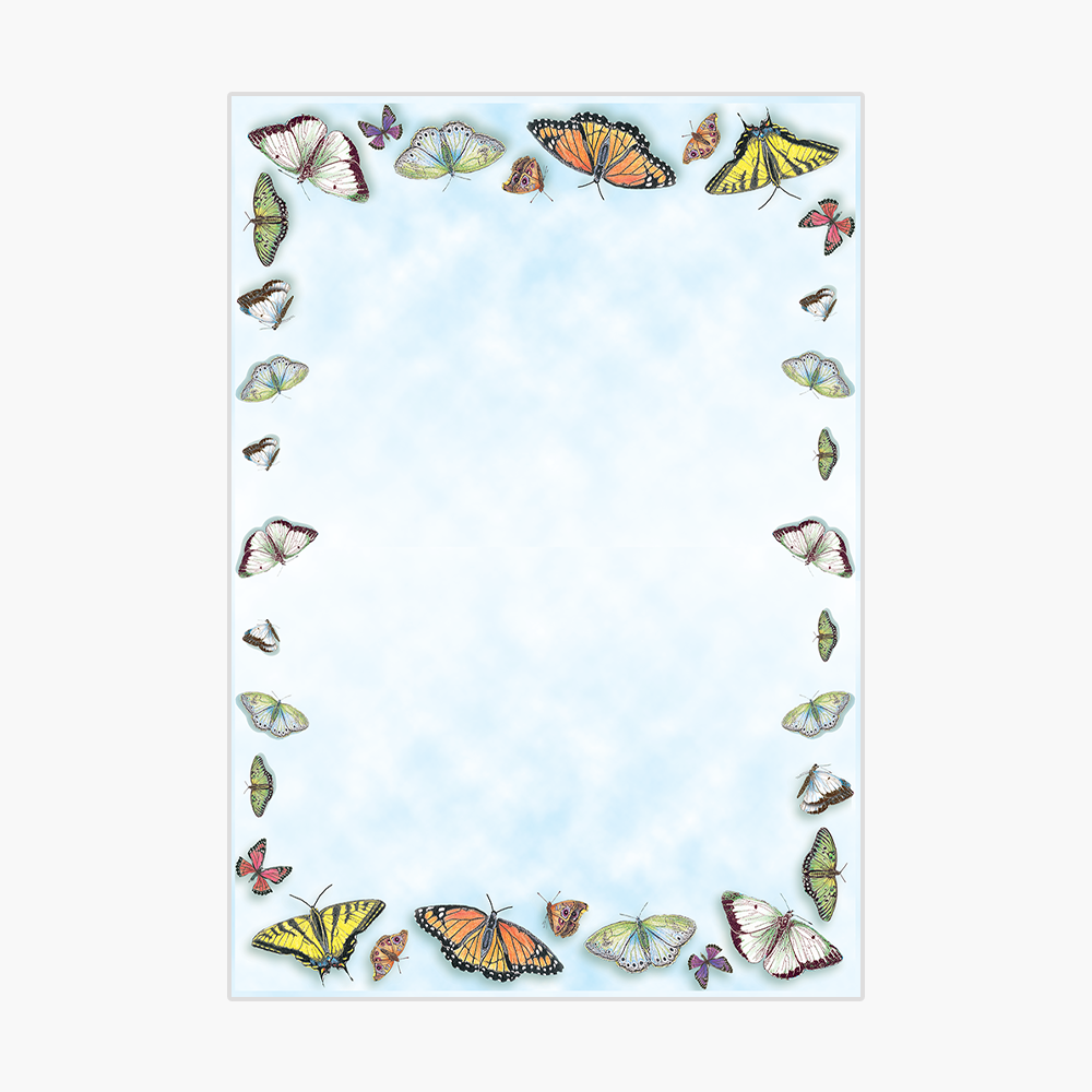 Butterflies Full Color Poster Board Geographics 44352 PB 19x27 1
