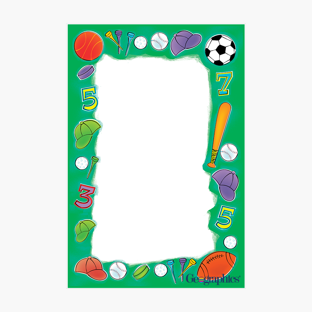 Sports Paper Full Color Poster Board Geographics S21729 PB 12x18 1