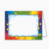 Rainbow Stars Baronial Horizontal Folded Card No 5 Geographics 81319K CDFV 4 25 x5 5