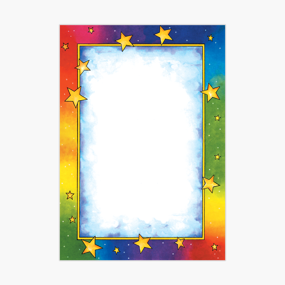 Rainbow Stars Full Color Poster Board Geographics 81319K PB 19x27 1