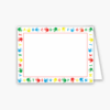 Alphabet Border Baronial Horizontal Folded Card No 6 Geographics 39205 CDFV 4 63x6 25