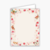 Butterfly and Roses Baronial Vertical Folded Card No 5 Geographics 46883S CDFV 4 25x5 5 1