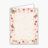Butterfly and Roses Baronial Vertical Folded Card No 5 Geographics 46883S CDFV 4 25x5 5