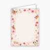 Butterfly and Roses Baronial Vertical Folded Card No 6 Geographics 46883S CDFV 4 63x6 25 1