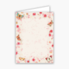 Butterfly and Roses Baronial Vertical Folded Card No 6 Geographics 46883S CDFV 4 63x6 25