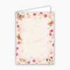 Butterfly and Roses Baronial Vertical Folded Card No 7 Geographics 46883S CDFV 5 13x7 1