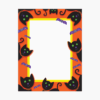Halloween Cats and Bats Baronial Card No 5 Geographics S01254 CDS 4 25x5 5