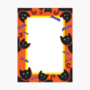 Halloween Cats and Bats Baronial Card No 6 Geographics S01254 CDS 4 63x6 25