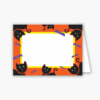 Halloween Cats and Bats Baronial Horizontal Folded Card No 7 Geographics S01254 CDFV 5 13x7 1