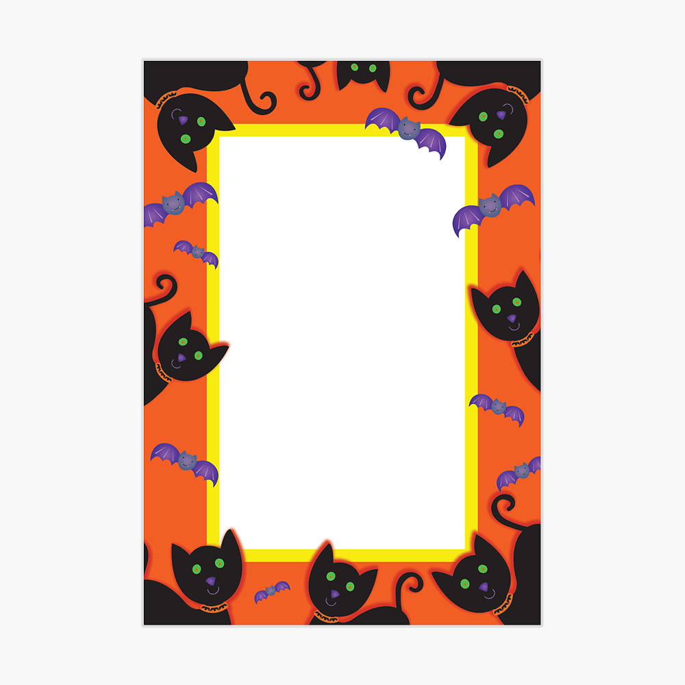 Halloween Cats and Bats Full Color Poster Board Geographics S01254 PB 19x27 1