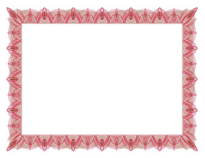 39086 Unique Red certificate iclicknprint