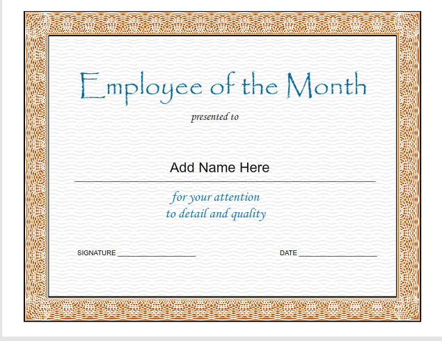 Employee of the month2 Business Employee of the month2 Business