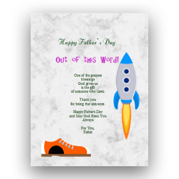 Fathers Day Letterhead with iClicknPrint