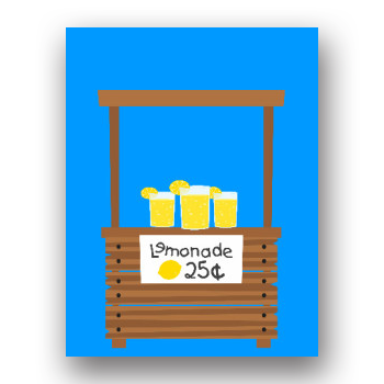 lemonade stand poster iclicknprint