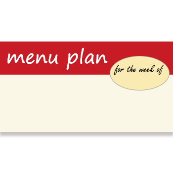 menu plan mealplanner iclicknprint
