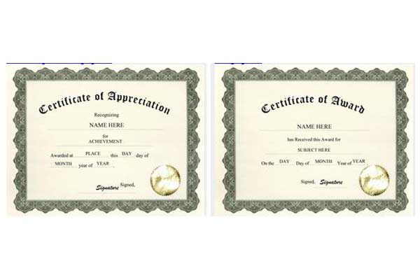 Printable Certificates diy 1