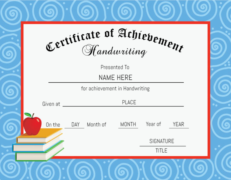 printable school certificate geographics
