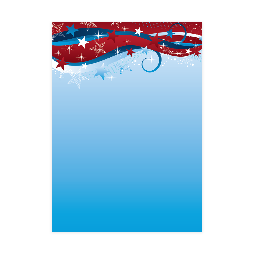 Patriotic Stars Baronial Card No 4 Geographics 47820 CDS 3 5x4 88 png