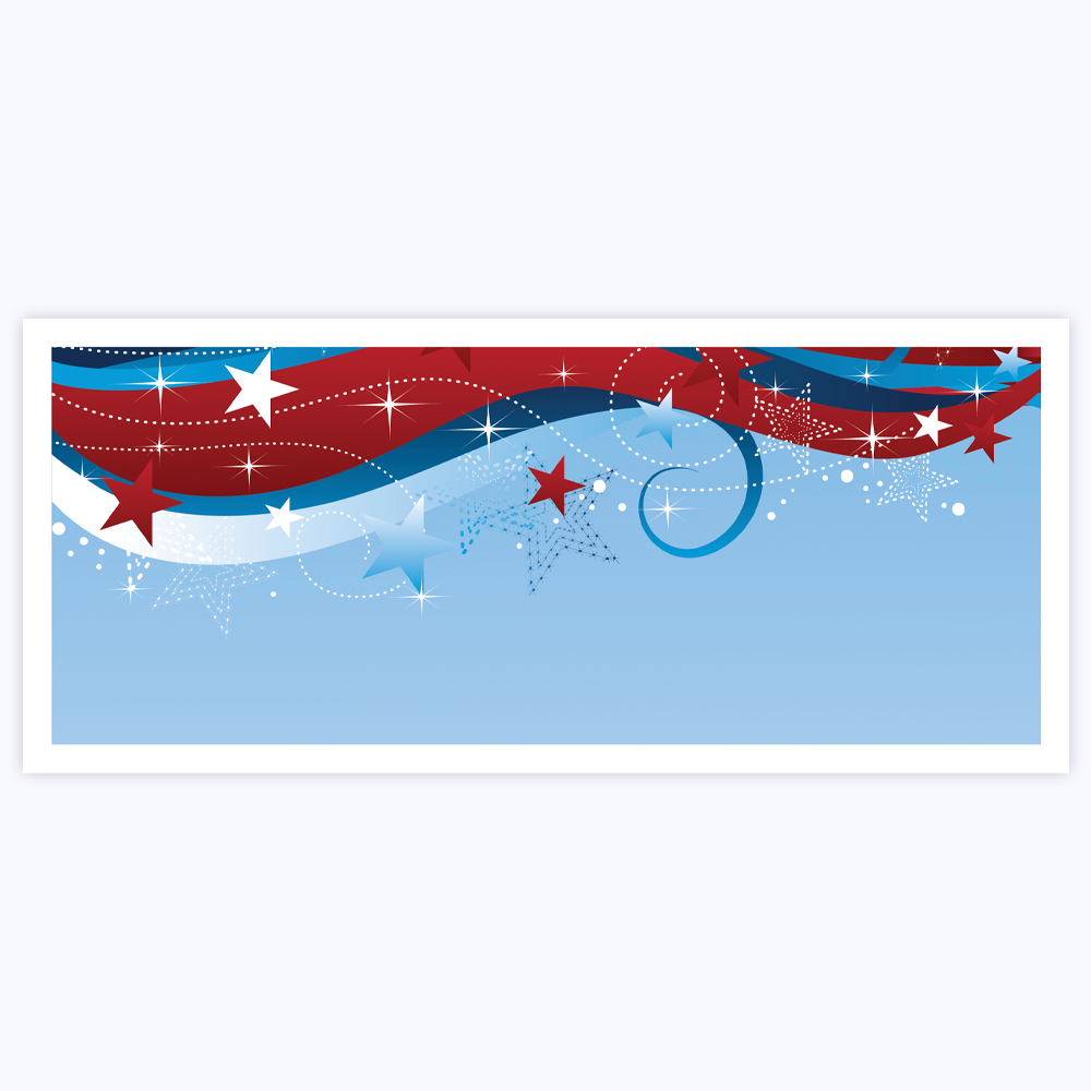 Patriotic Stars Envelopes Geographics 47820 ENV No 10 4 12x9 5 TRS