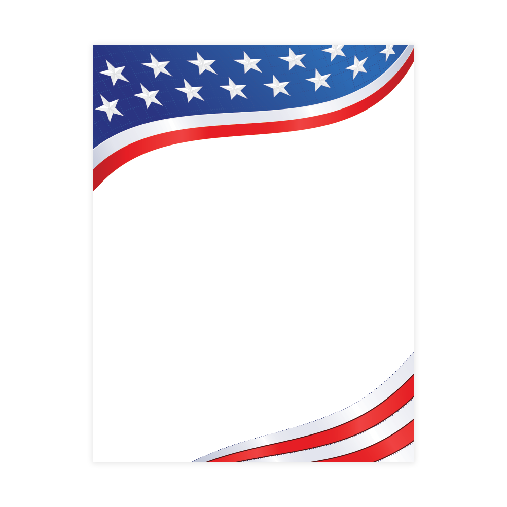 Patriotic Swirls Baronial Card No 5 Geographics 48986 CDS 4 25x5 5 png