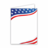 Patriotic Swirls Baronial Vertical Folded Card No 6 Geographics 48986 CDFV 4 63x6 25 png