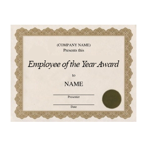 Employee of the Year Award 3 Template
