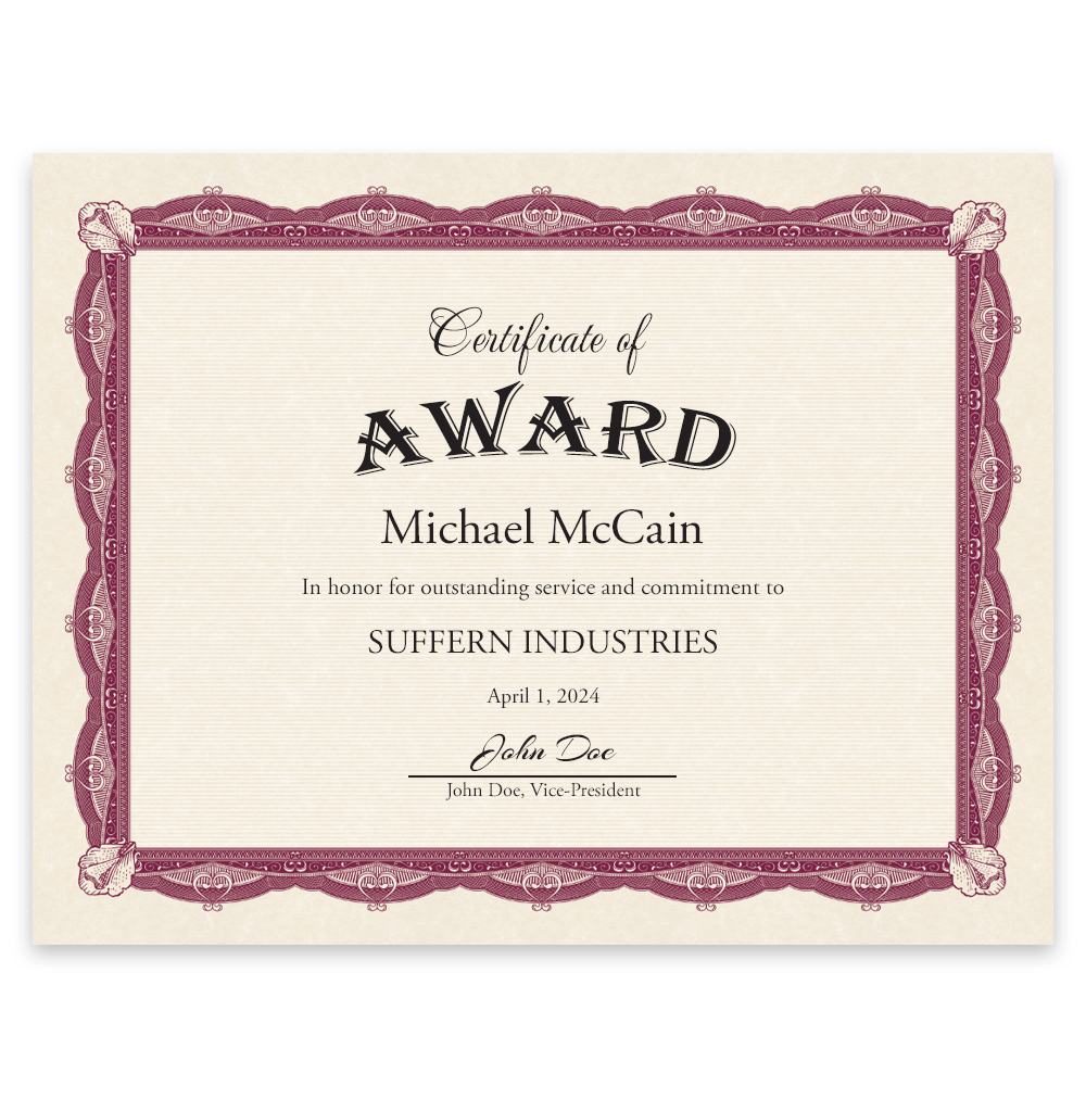 Imperial Wine Certificates 85x11 56269 WN LETT Geographics 1 png