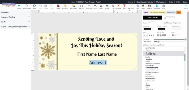 Christmas Stationery by Geographics You Can Print at Home (3)