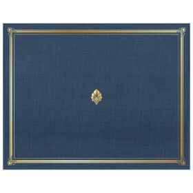 Classic Linen Navy Blue Certificate Holders Gold Foil 45332 TRS (4)