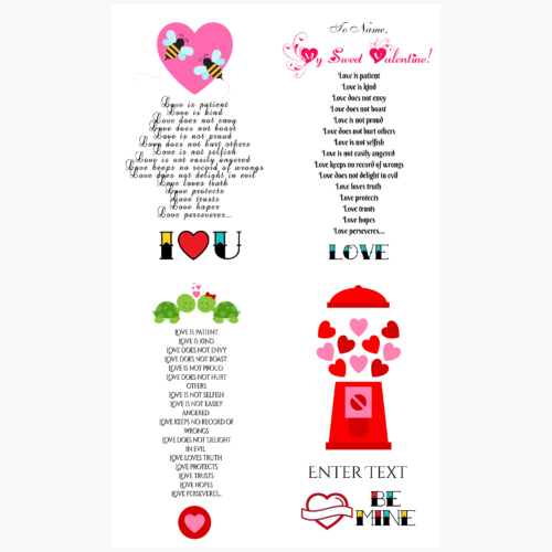Valentines Day Cards Iclicknprint Template 0 500x500 Valentine Cards on Royal Brites
