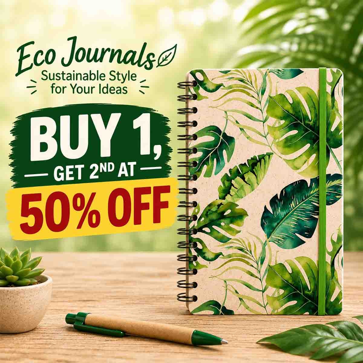 49734 Eco Journal Tropical Buy1 get1 50off