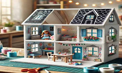 How to Make a Foam Board Dollhouse Royal Brites(2)