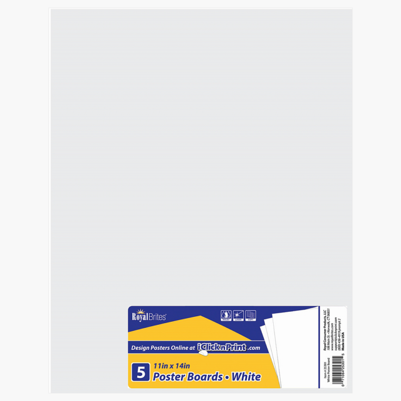 Royal Brites Poster Board White 11 x 14 25301S 2