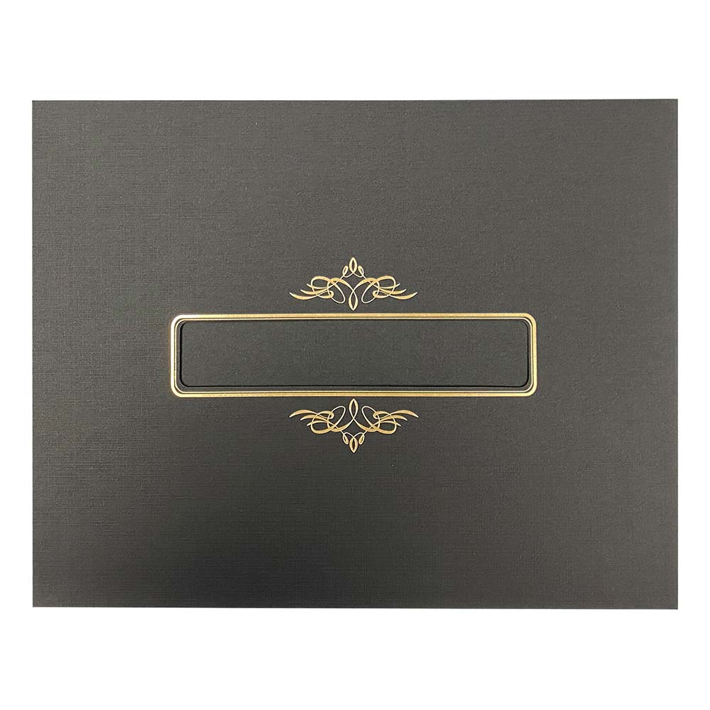 Geographics Window Certificate Holders Linen Gold Foil (3)