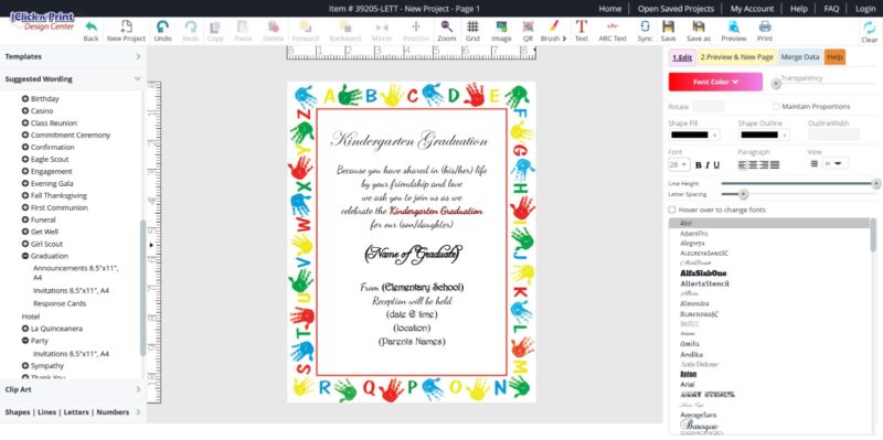 iClicknPrint Alphabet Border Collection