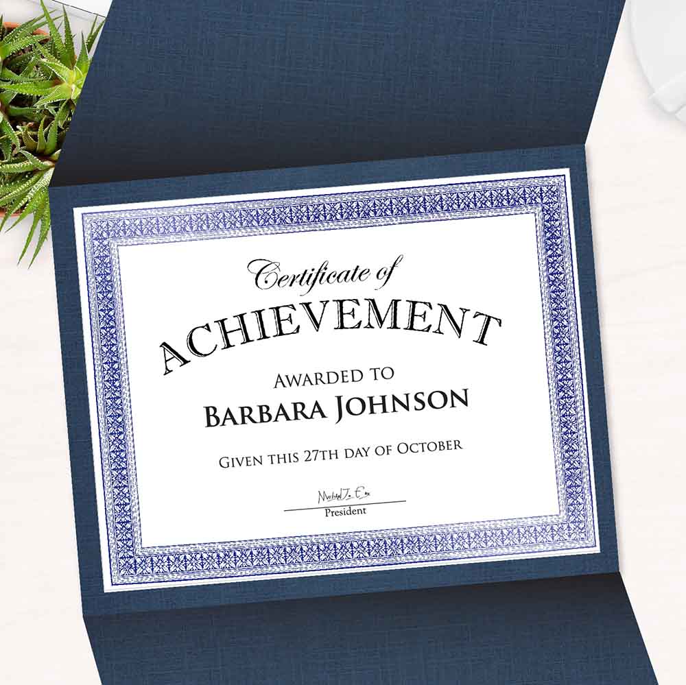 Certificate Holders Tri Fold Navy Linen 9 25x12 5 Inches 47837 (6)