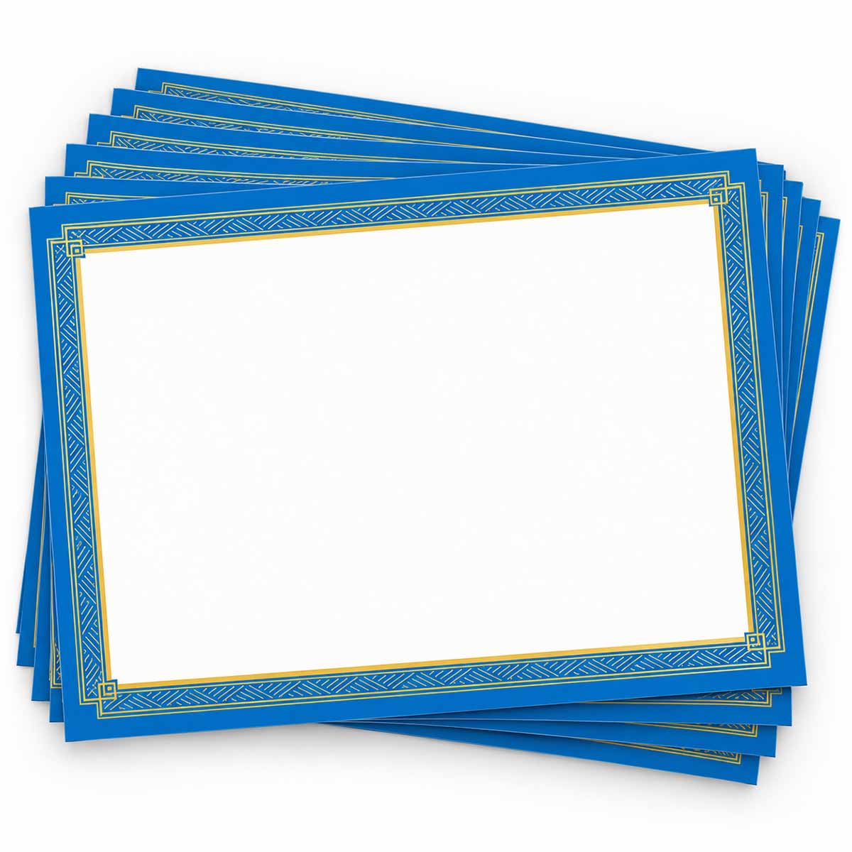 Blue and Gold Certificate Stack 49949