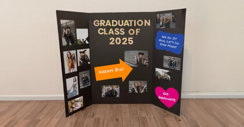 Homemade Graduation Display Board (1)
