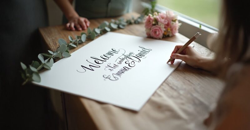 Poster Board for Wedding Welcome Sign (5)
