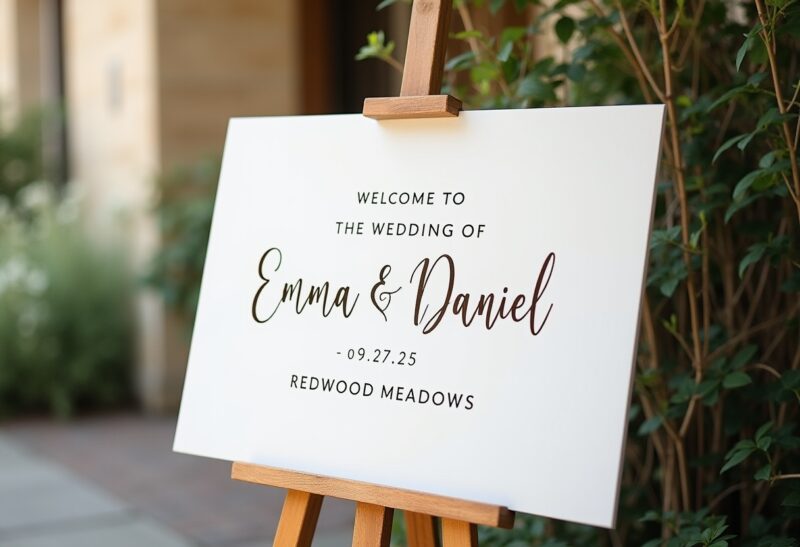 Poster Board for Wedding Welcome Sign (7)
