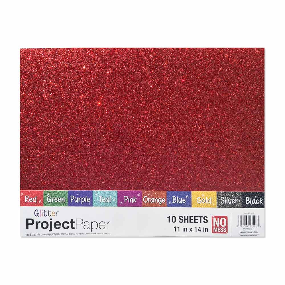 Back Cover Assorted Glitter Papers 25400