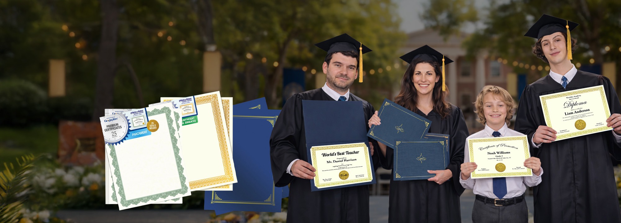 Certificate Banner Homepage 2026 graduation