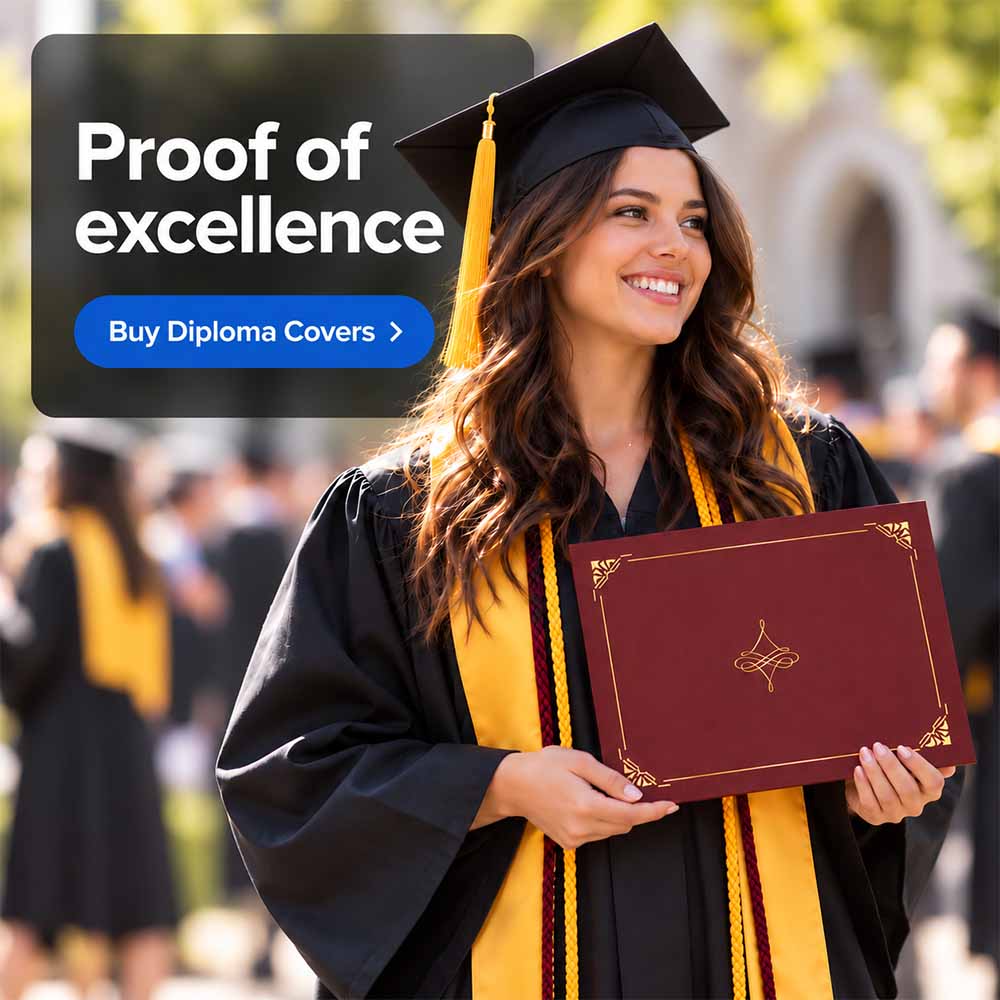 Proof of Excellence Graduation diploma covers TheRoyalStore