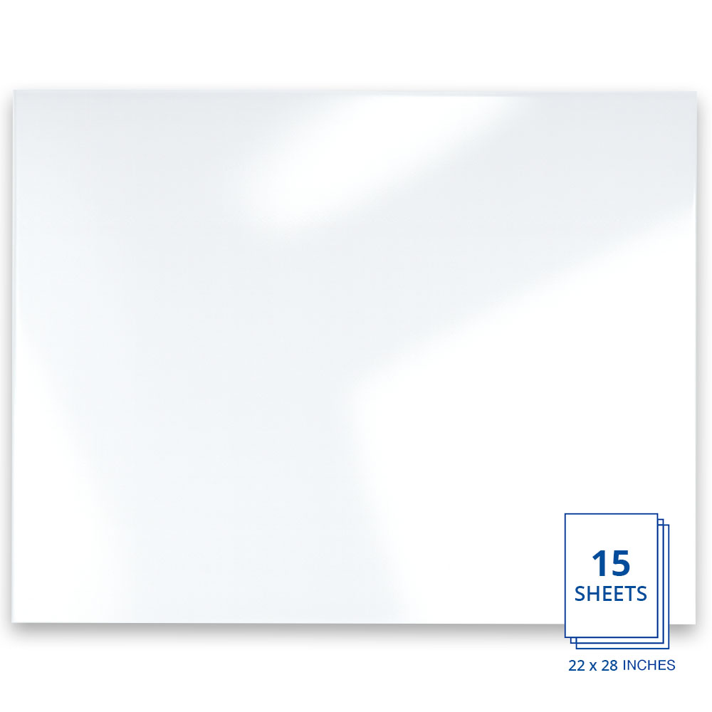 White Plastic Poster Board – Durable, Waterproof