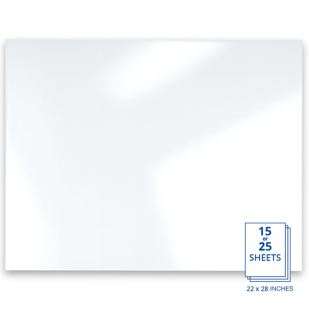 White Plastic Poster Board 27115 1 3