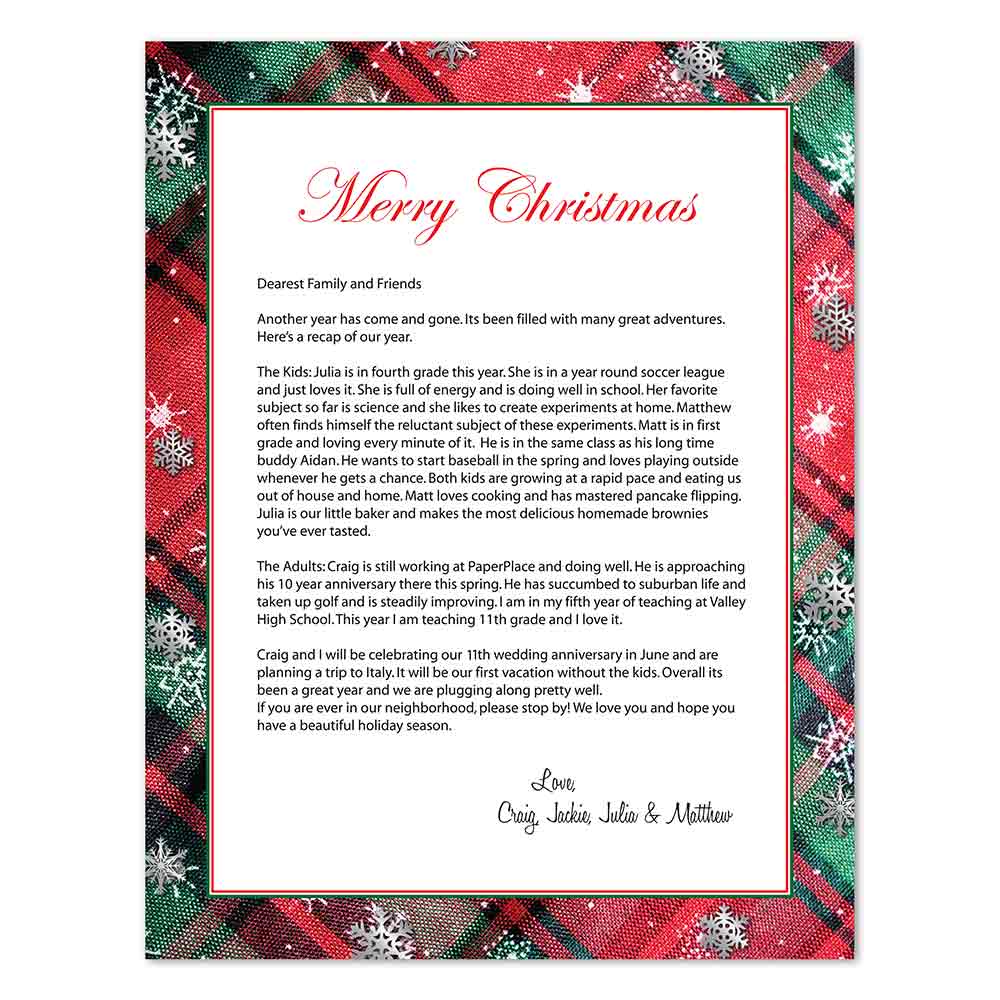 Festive Plaid Letterhead Silver Foil by Geographics 50061 (4)
