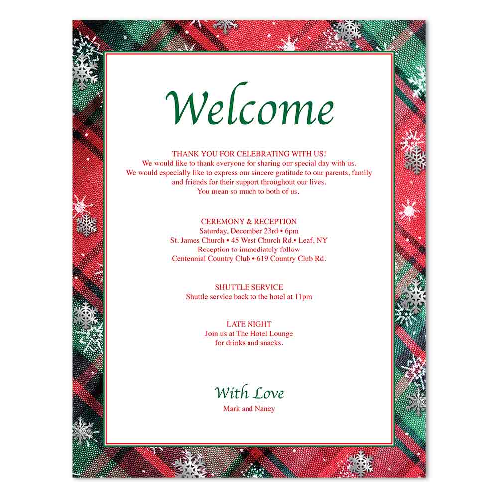 Festive Plaid Letterhead Silver Foil by Geographics 50061 (5)