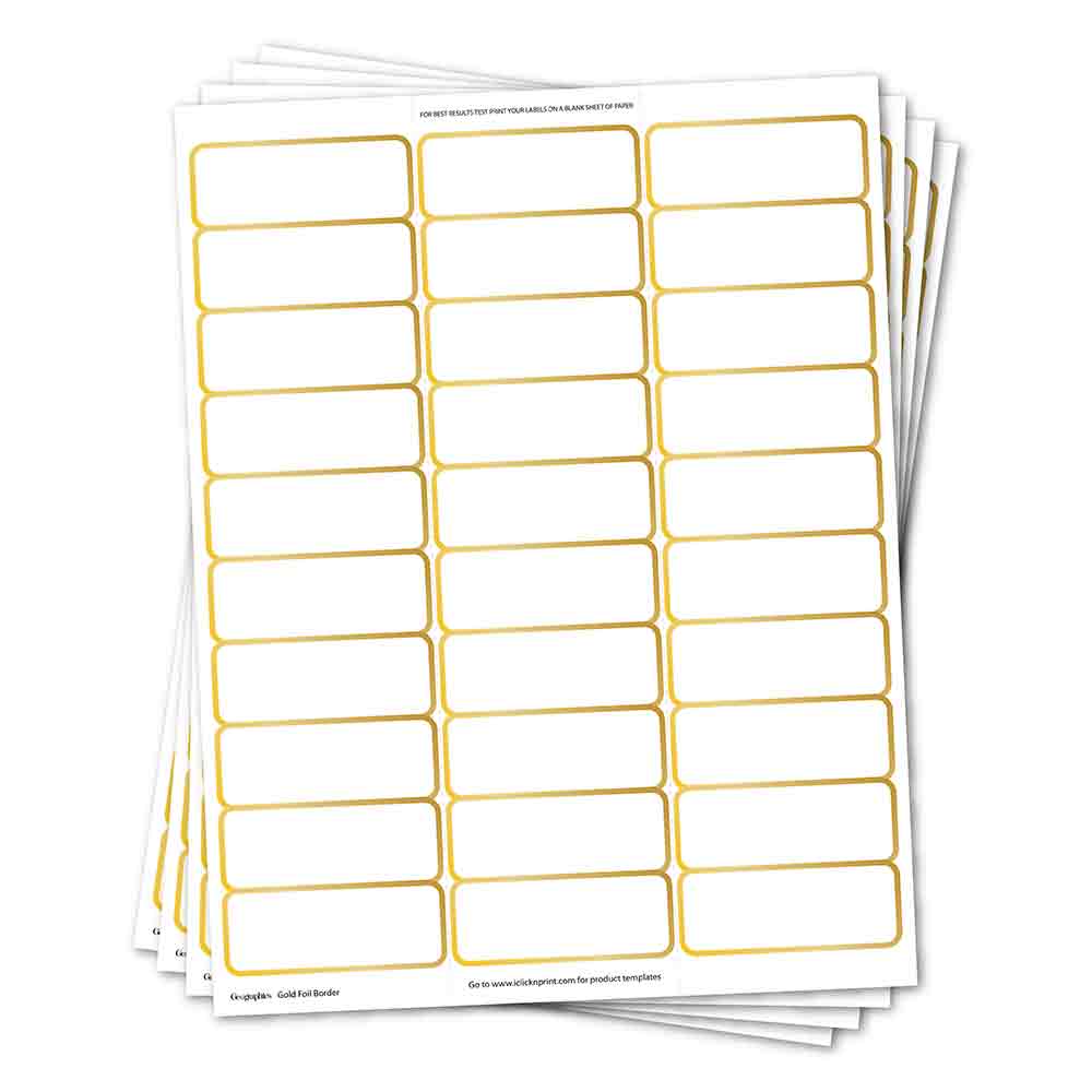 Gold Foil Border Mailing Labels by Geograhics 50074 (2)